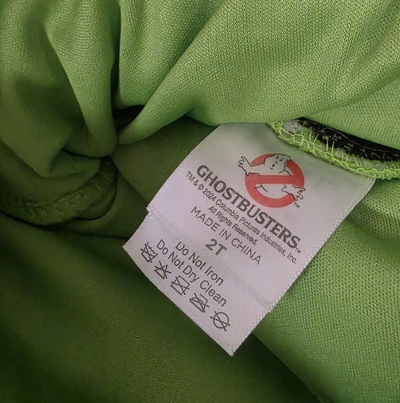 Ghostbusters Slimer Toddler Green Jumpsuit Costume Size 2T - Picture 7 of 13